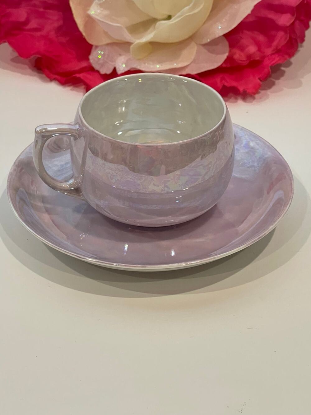 Vintage Rare Find Powell Luster Cup and Saucer 1990s